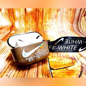 Nike OFF WHITE design Protective case for AirPods Pro 2: Transparent Black